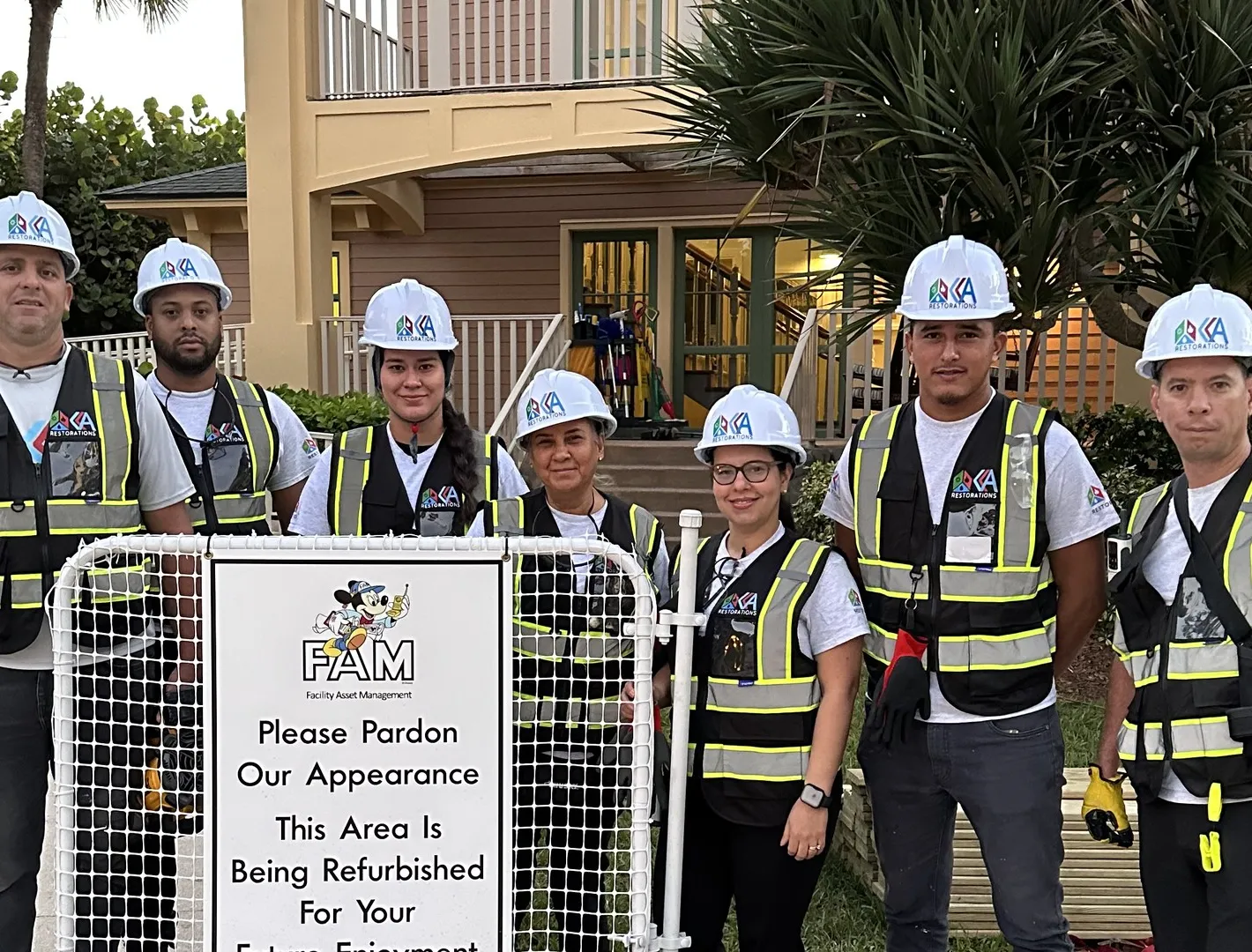 KKA team on a restoration site